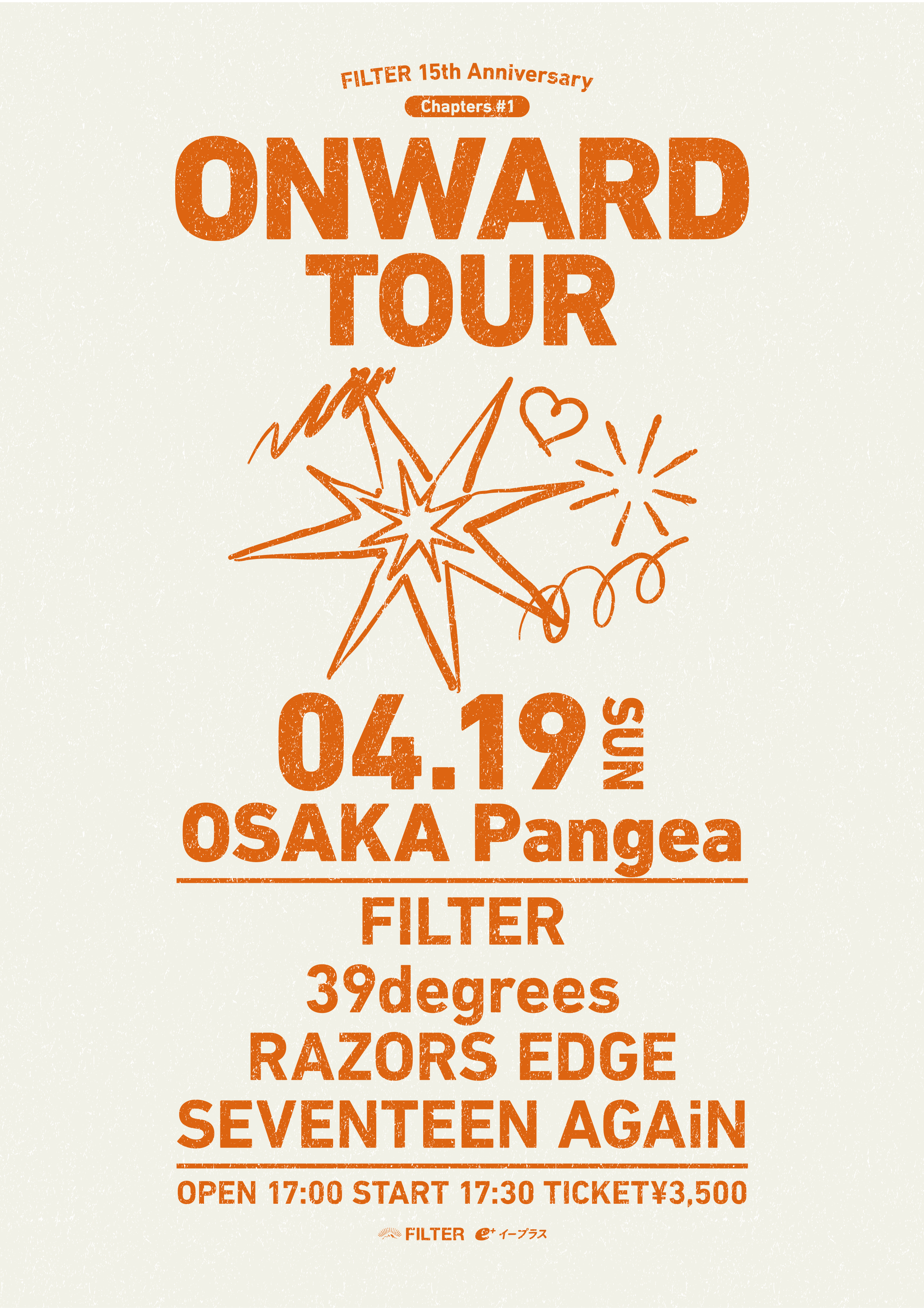 "FILTER 15th Anniversary Chapters #1 ONWARD TOUR OSAKA"
